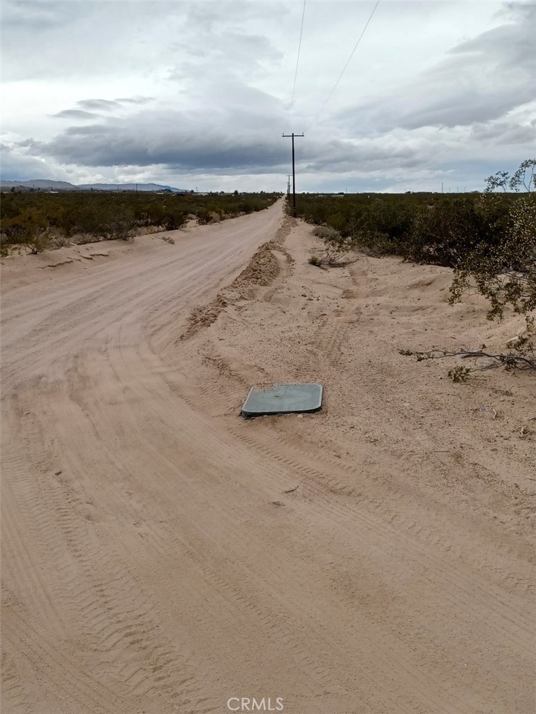 a view of a beach with a ocean