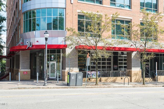 a front view of a building