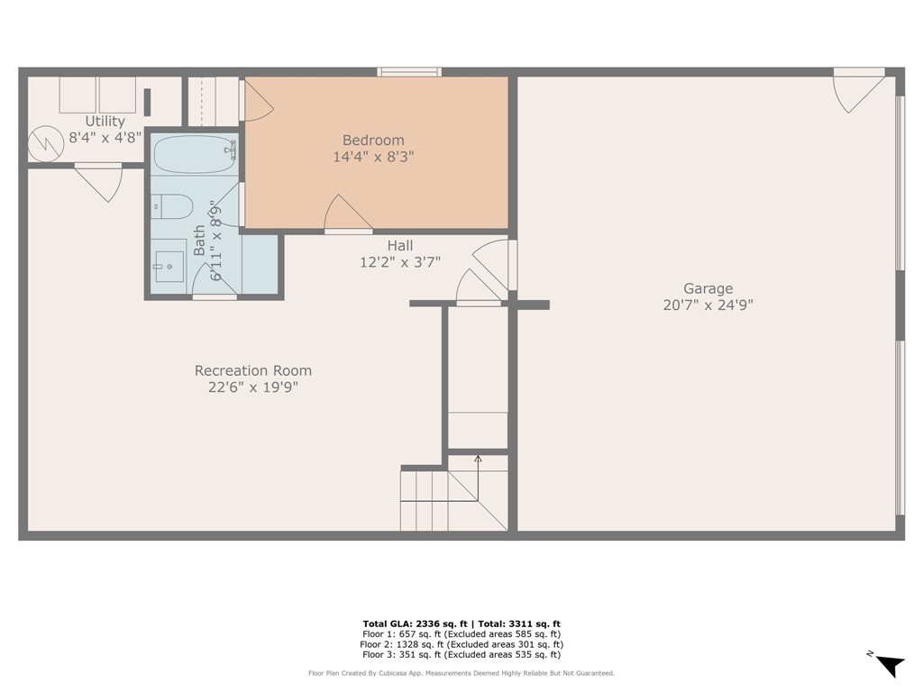 711 Scharlin Drive Pickens, SC 29671 - Photo 50 of 50 Lower Level 2D Floorplan