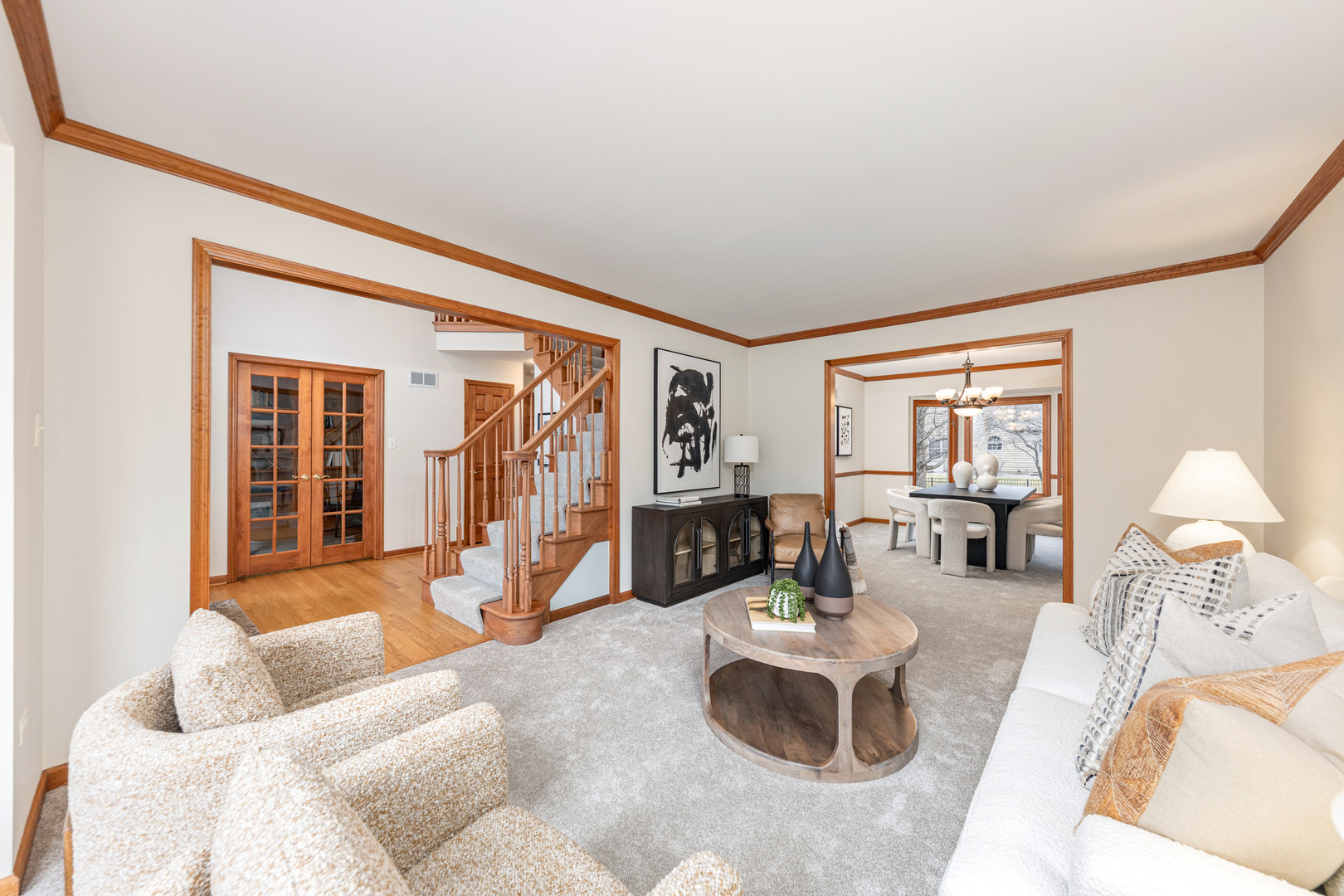 2703 Wait Road Naperville, IL 60564 - Photo 5 of 35 a living room with furniture and a large window