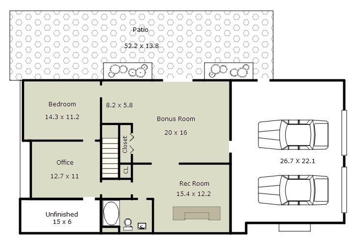 4109 Starboard Court Raleigh, NC 27613 - Photo 25 of 25 Basement Floor Plan