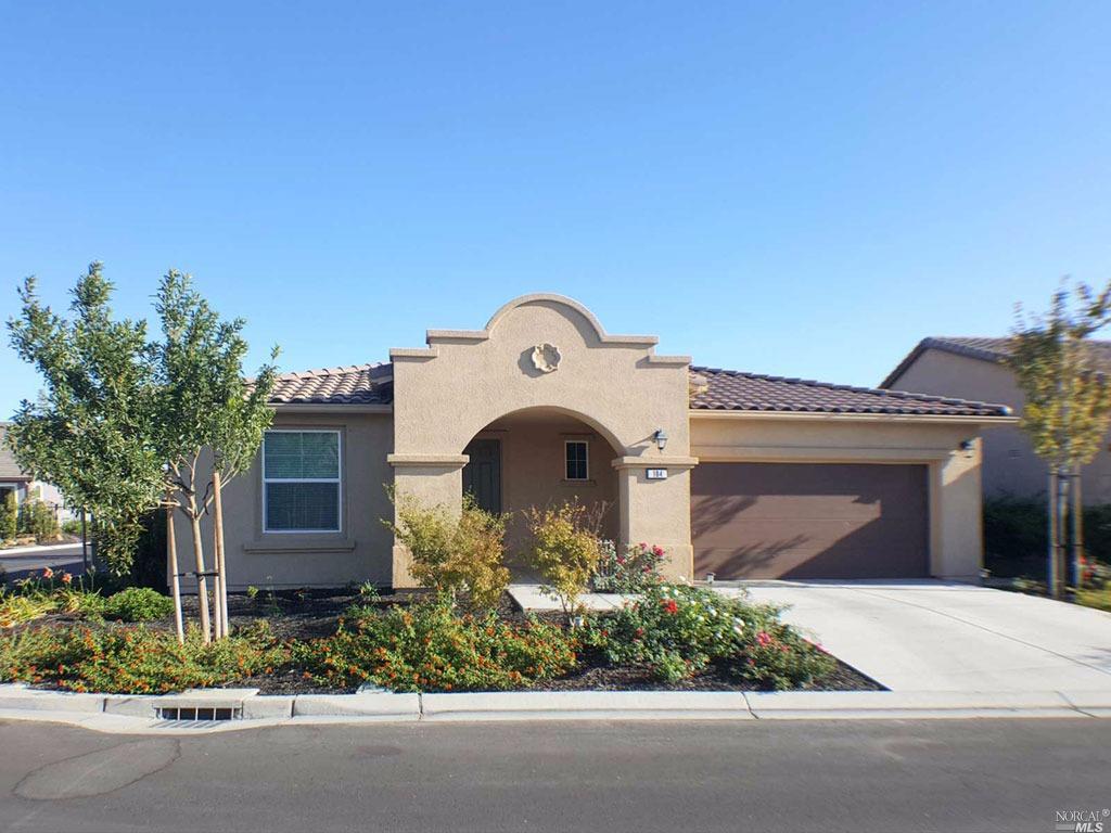 184 River Trace Road Rio Vista, CA 94571 - Photo 1 of 1 184 River Trace ~ The Replenish with solar. 1,982 sf. with 2 bedrooms, 2.5 baths, office/den, 2 car plus tandem garage. Solar powered, tile flooring throughout living areas and new carpet in bedrooms. Elegant upgrades throughout including a large covered patio and fenced backyard.