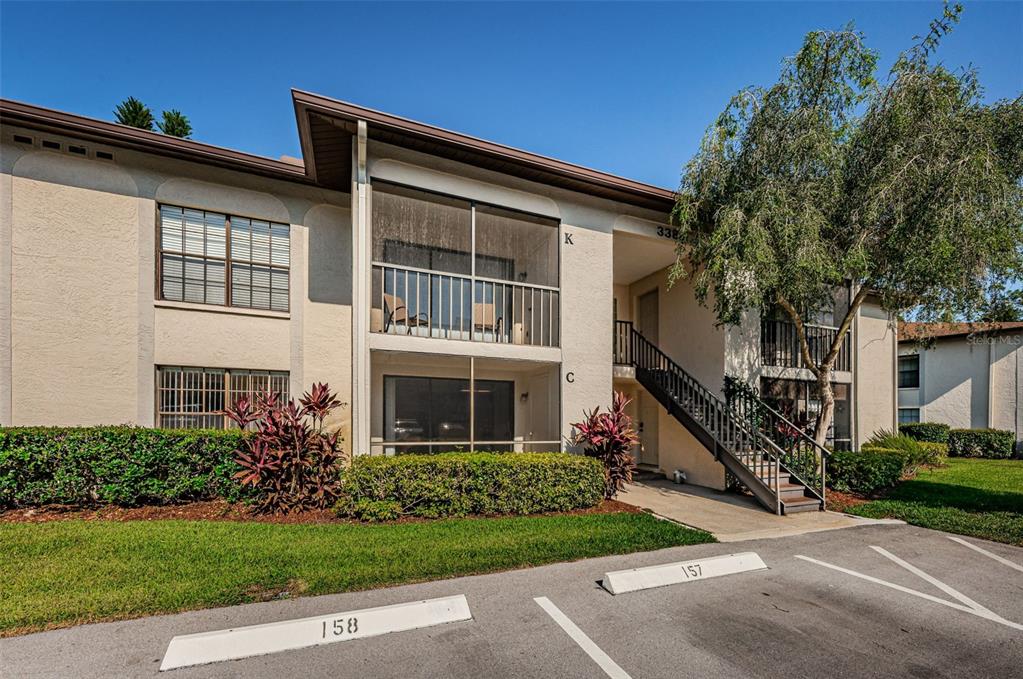 Parking spot 158 belongs to Unit C - right in front of the unit