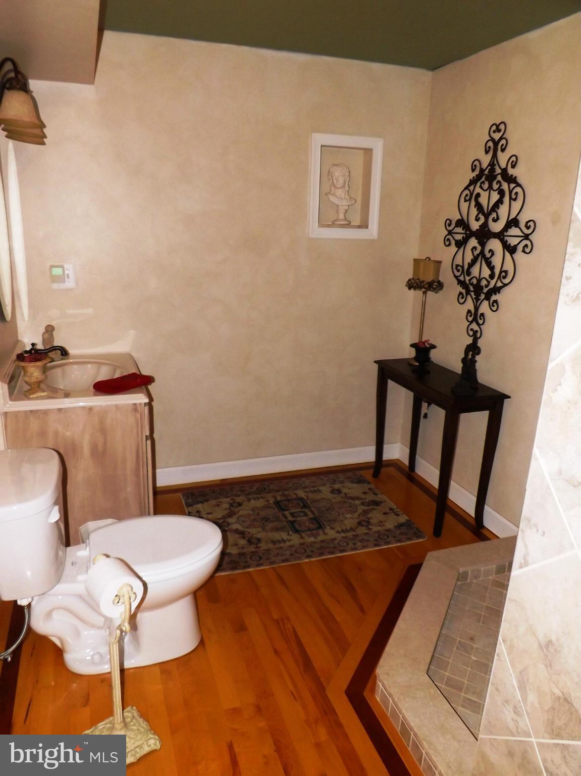 36 Roger Court Ranson, WV 25438 - Photo 10 of 29 a bathroom with a sink a toilet and a mirror