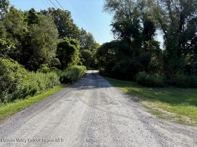 a view of backyard with green space