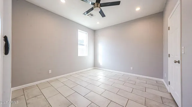 a view of an empty room