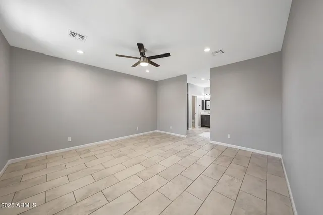 a view of an empty room