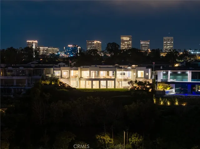 a view of a city from a balcony