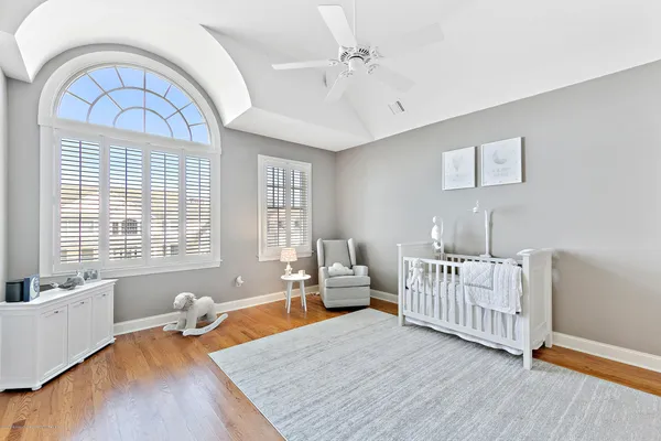 a view of a balcony with an ocean view