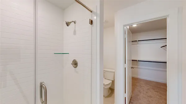 a close view of closet