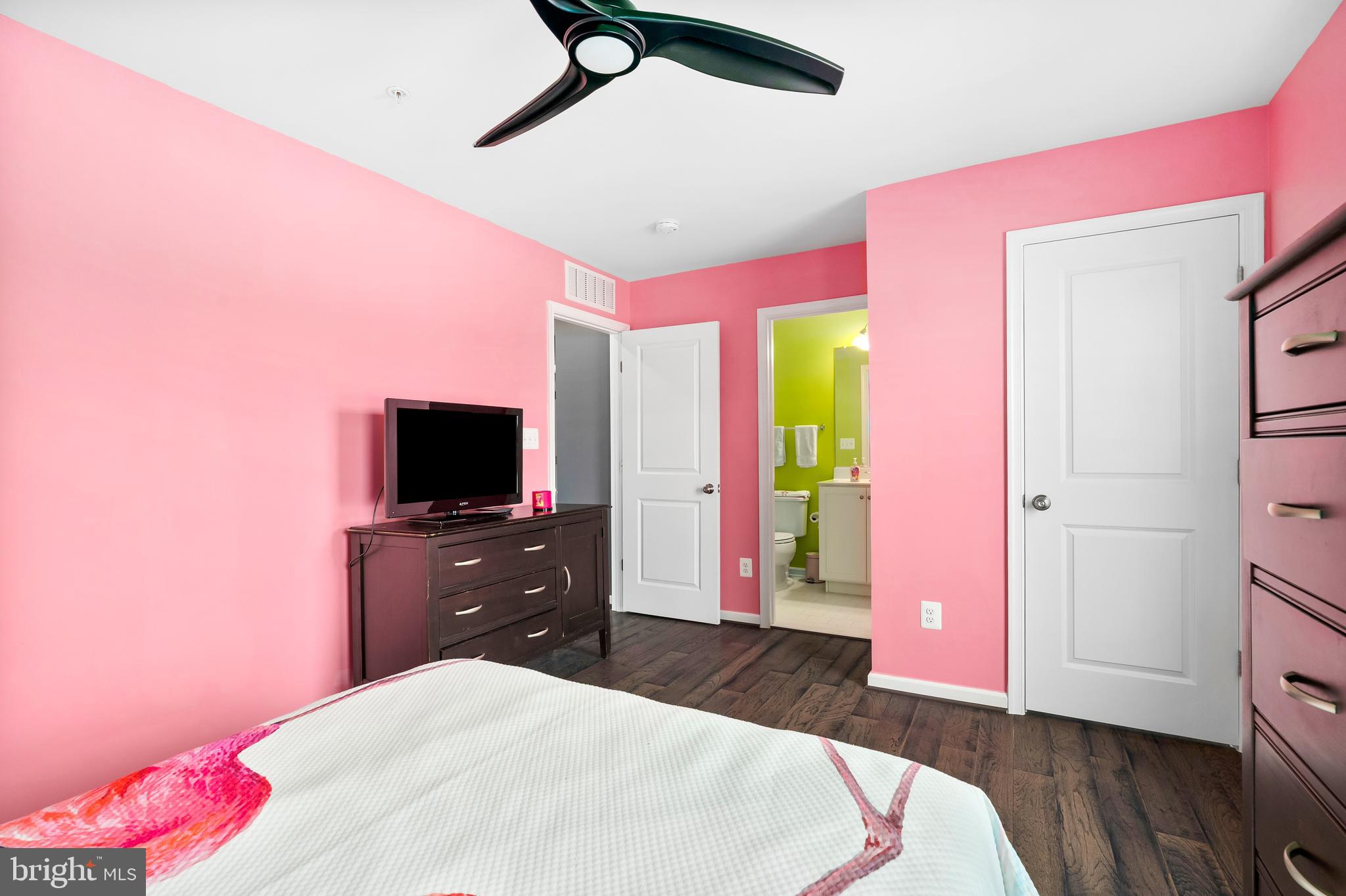 9915 Arapahoe Road New Market, MD 21774 - Photo 37 of 81 a bedroom with a bed and a flat screen tv