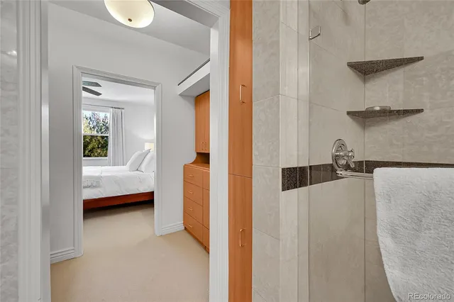 a en suite bathroom with a sink