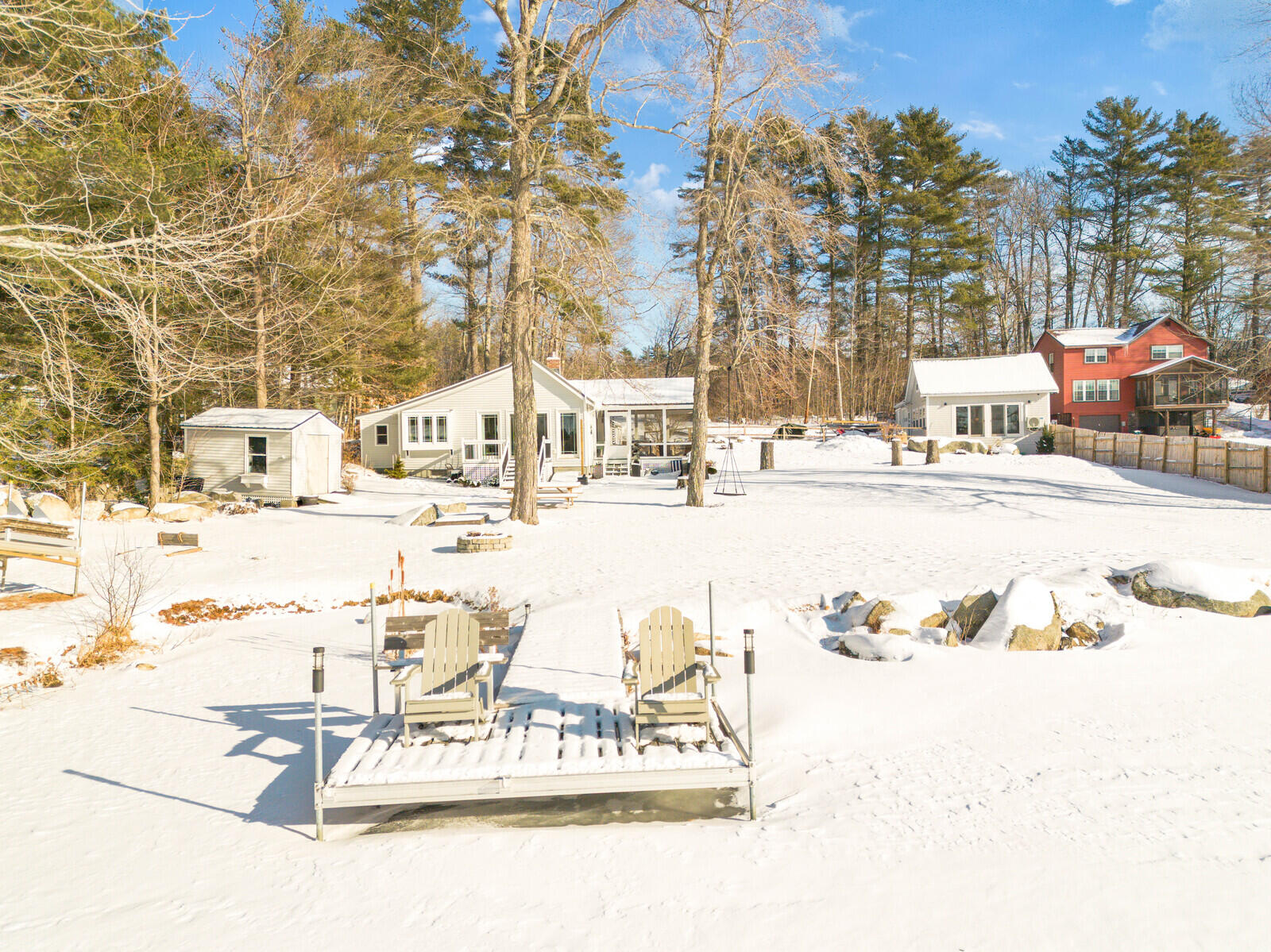 34 Albee Road Augusta, ME 04330 - Photo 7 of 61 Front yard and dock