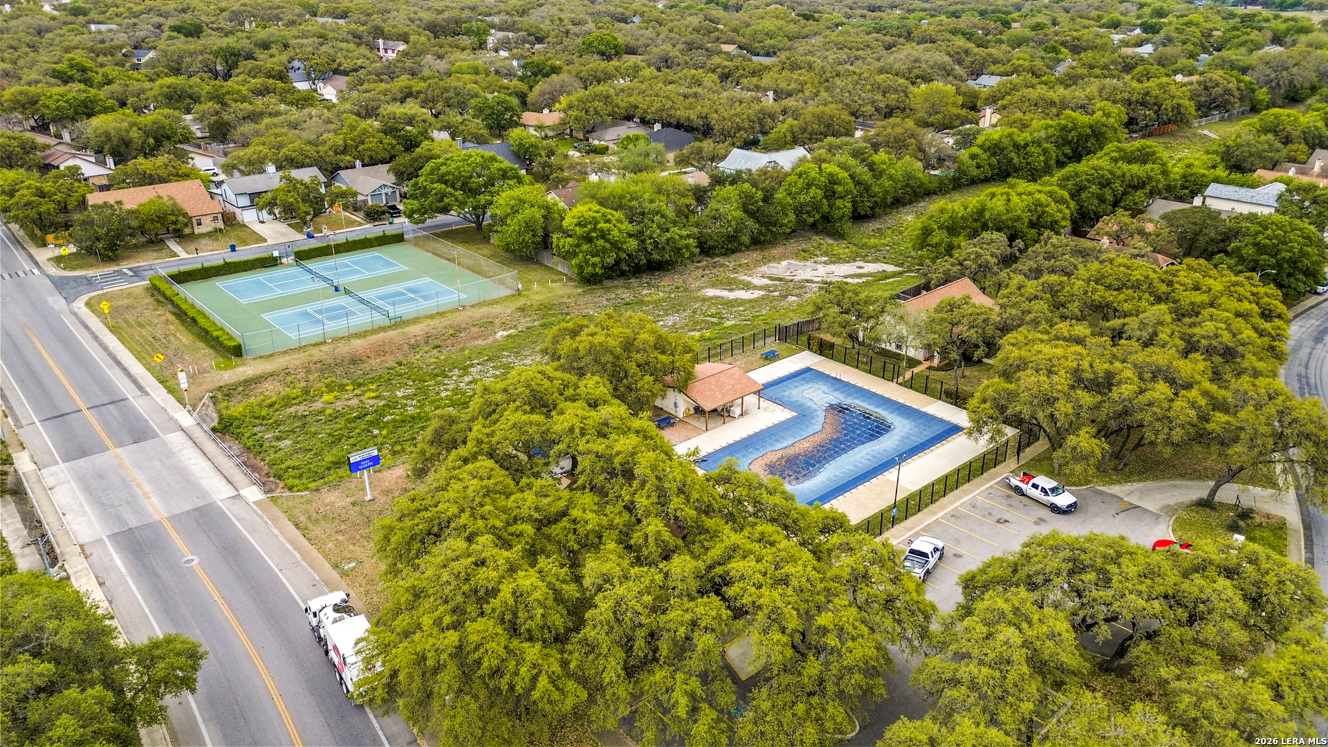 9334 Dover Ridge San Antonio, TX 78250 - Photo 36 of 42 a view of a yard with an outdoor seating