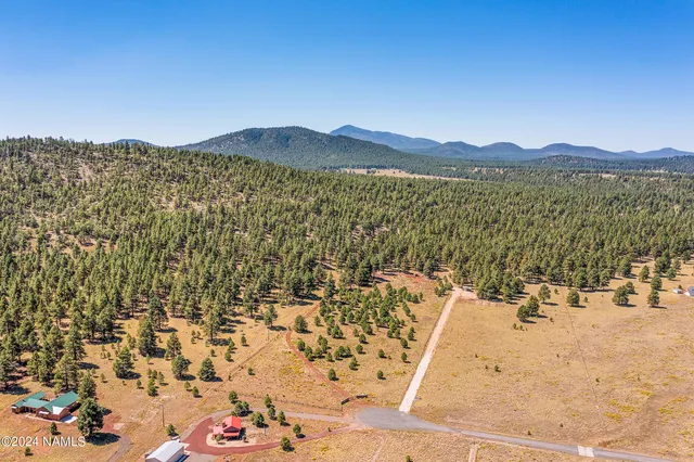 a view of a lake with a mountain