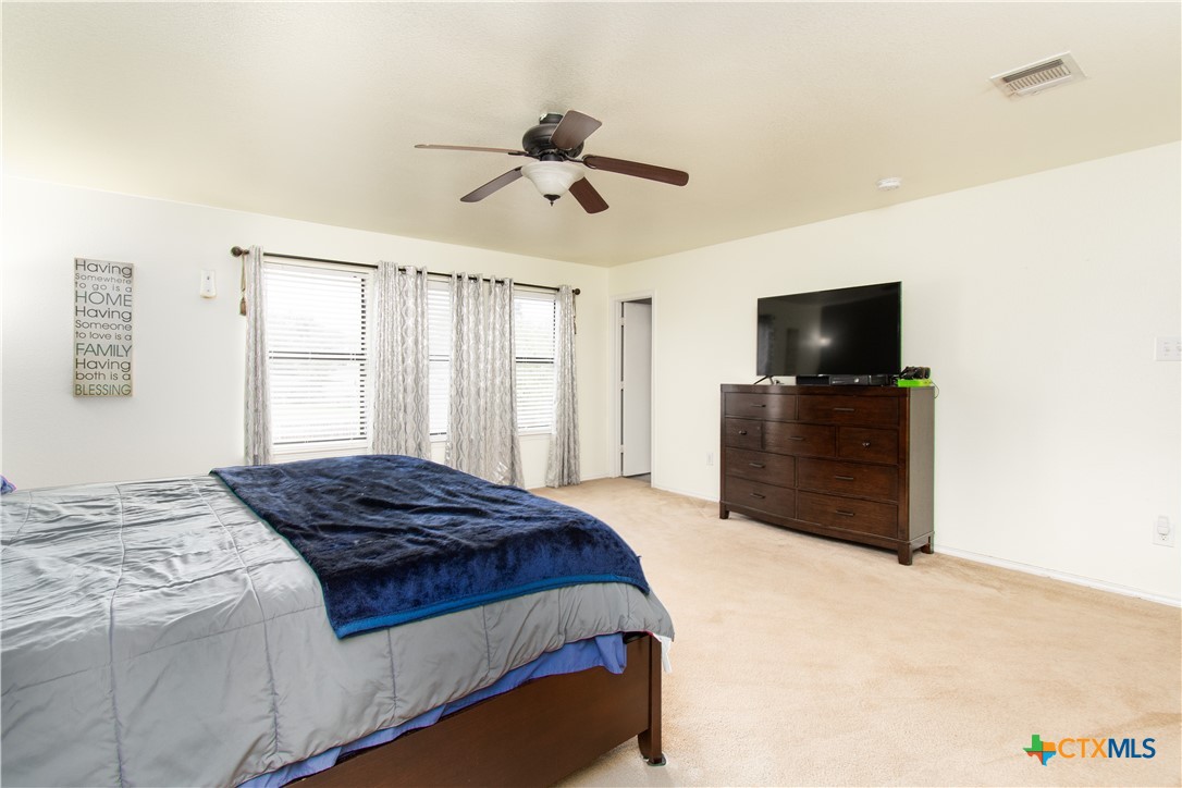 322 Fallen Leaf Lane Temple, TX 76502 - Photo 13 of 26 a bedroom with a bed and a television