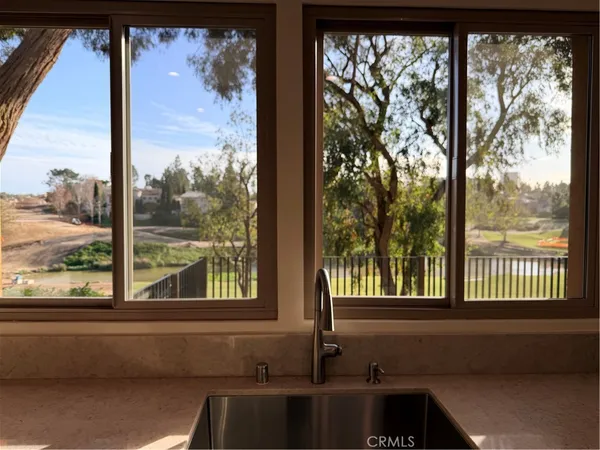 a view of a window and a living room