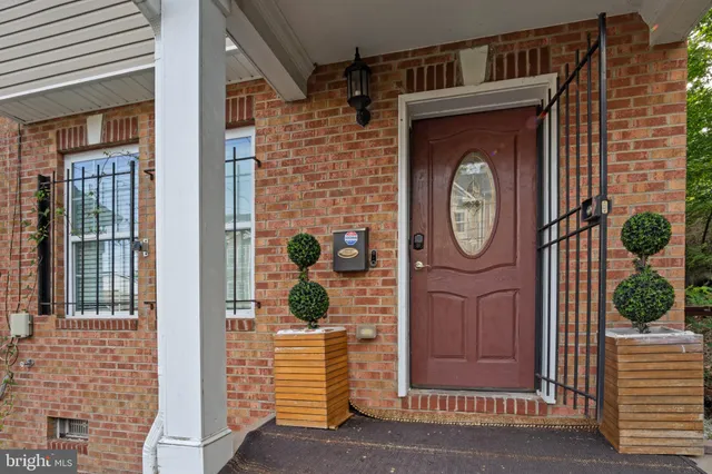 a front view of a house with entryway
