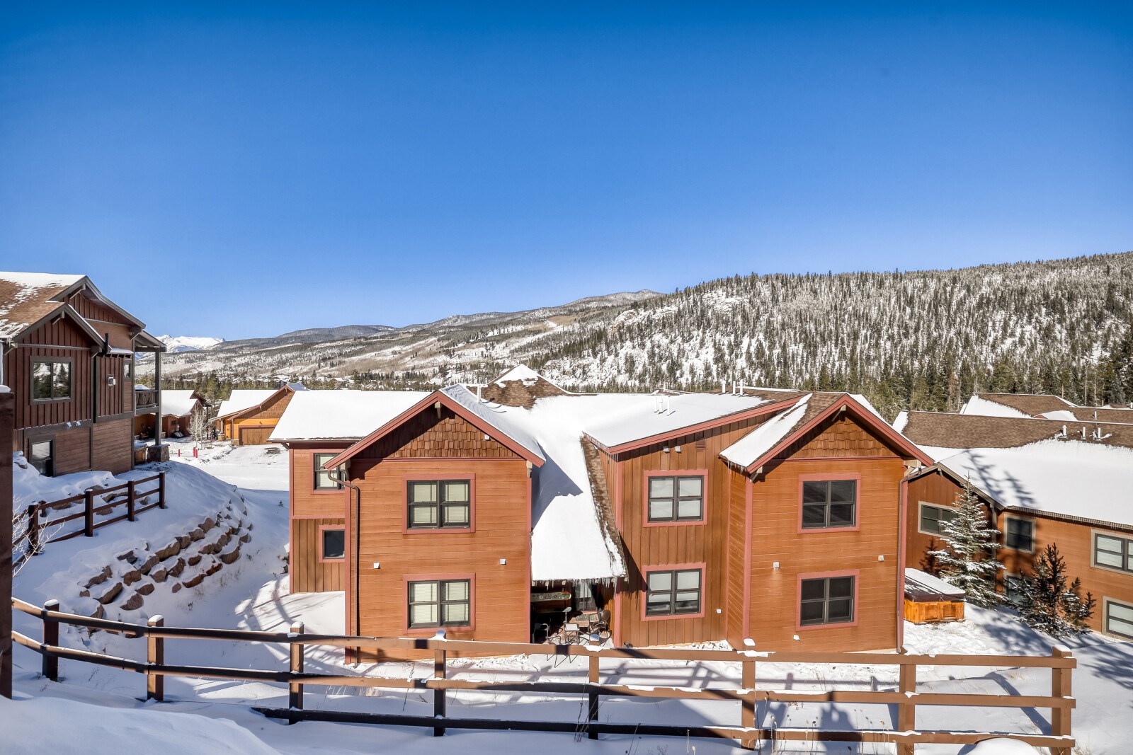 852 Independence Road, Unit B Keystone, CO 80435 - Photo 30 of 38 a front view of a house with a yard