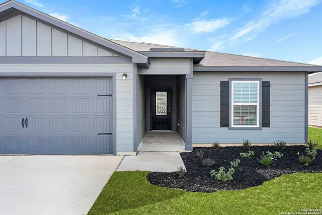 a front view of a house