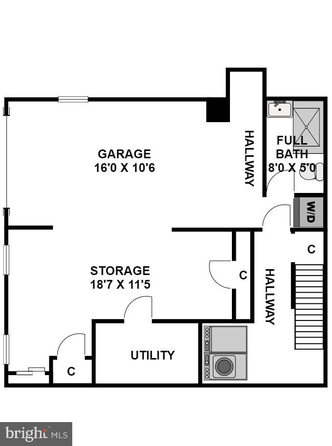 6712 6th Street Northwest Washington, DC 20012 - Photo 41 of 41 a black and white photo of a black and white photo