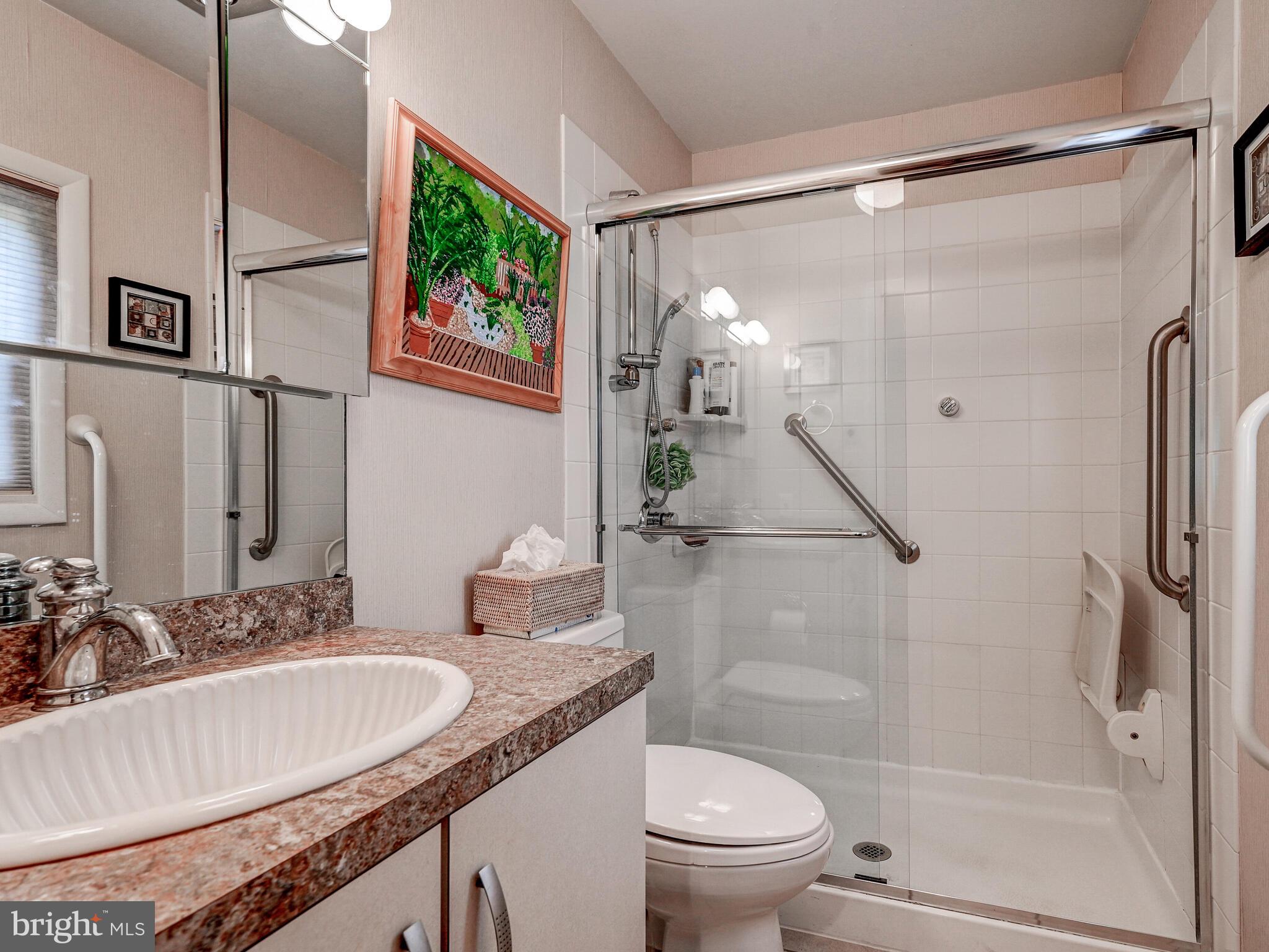 2002 Jolly Road Baltimore, MD 21209 - Photo 20 of 34 PRIMARY BATH WITH GLASS ENCLOSED SHOWER