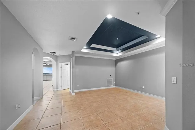 a view of an empty room