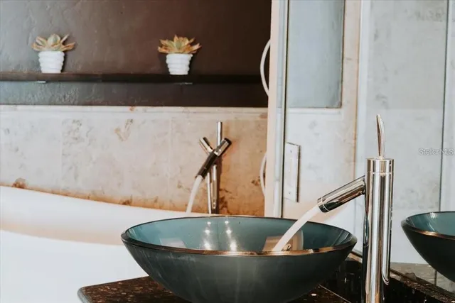 a close up of a mirror