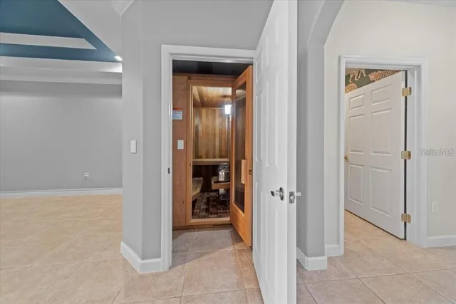 a view of a livingroom with a chandelier