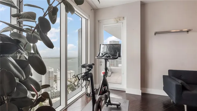 a view of balcony with city view