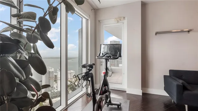 a view of balcony with city view