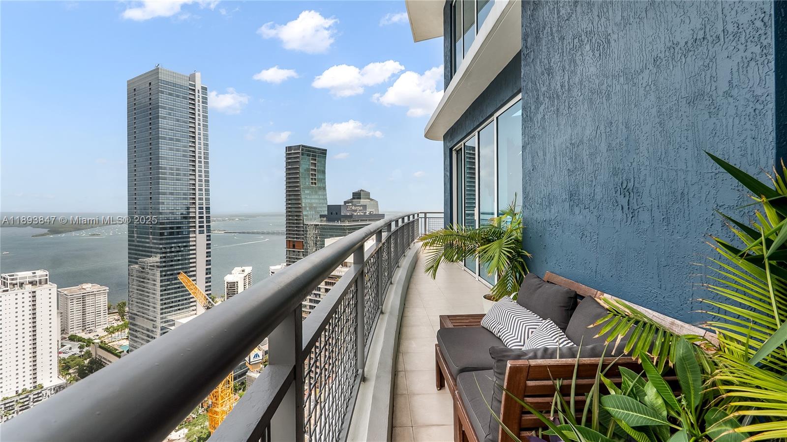 60 Southwest 13th Street, Unit 4200 Miami, FL 33130 - Photo 44 of 52 a view of balcony with furniture