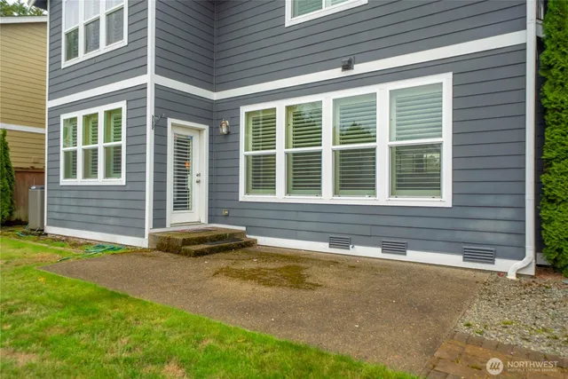 a front view of a house having yard