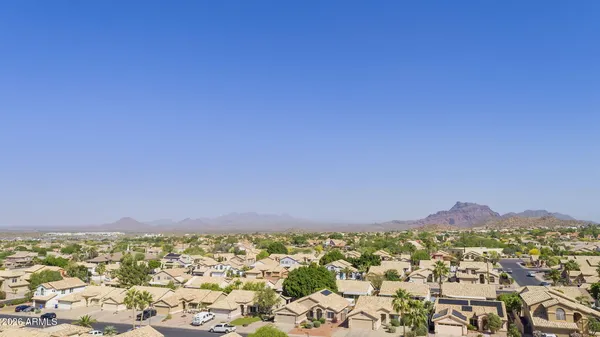a view of lake and mountain
