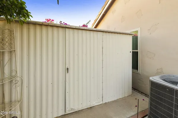 a close view of wooden balcony
