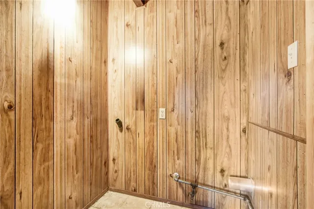 a view of a balcony with entryway