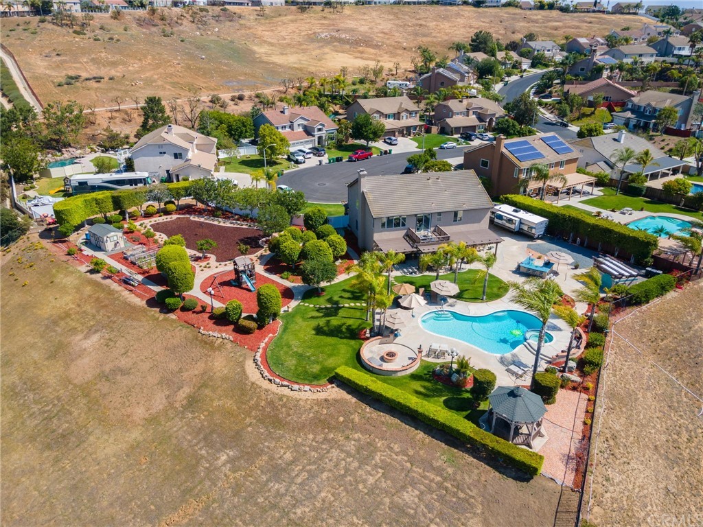 an aerial view of a city