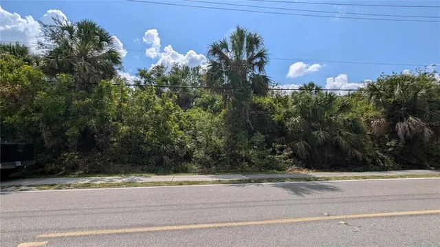 a view of a yard of a house