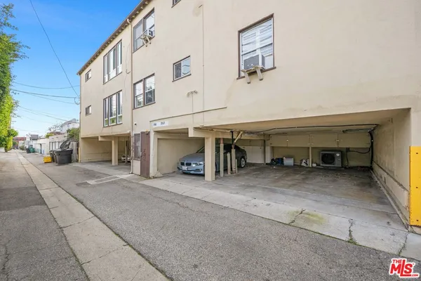 a view of a building with utility room
