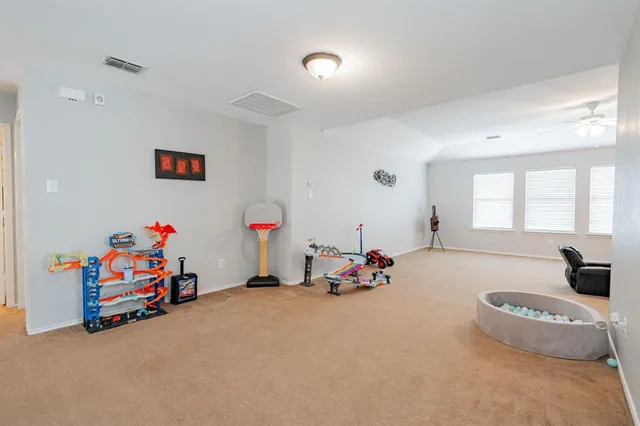 a children room with toys