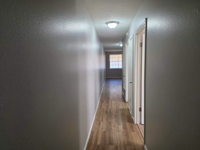 an empty room with window