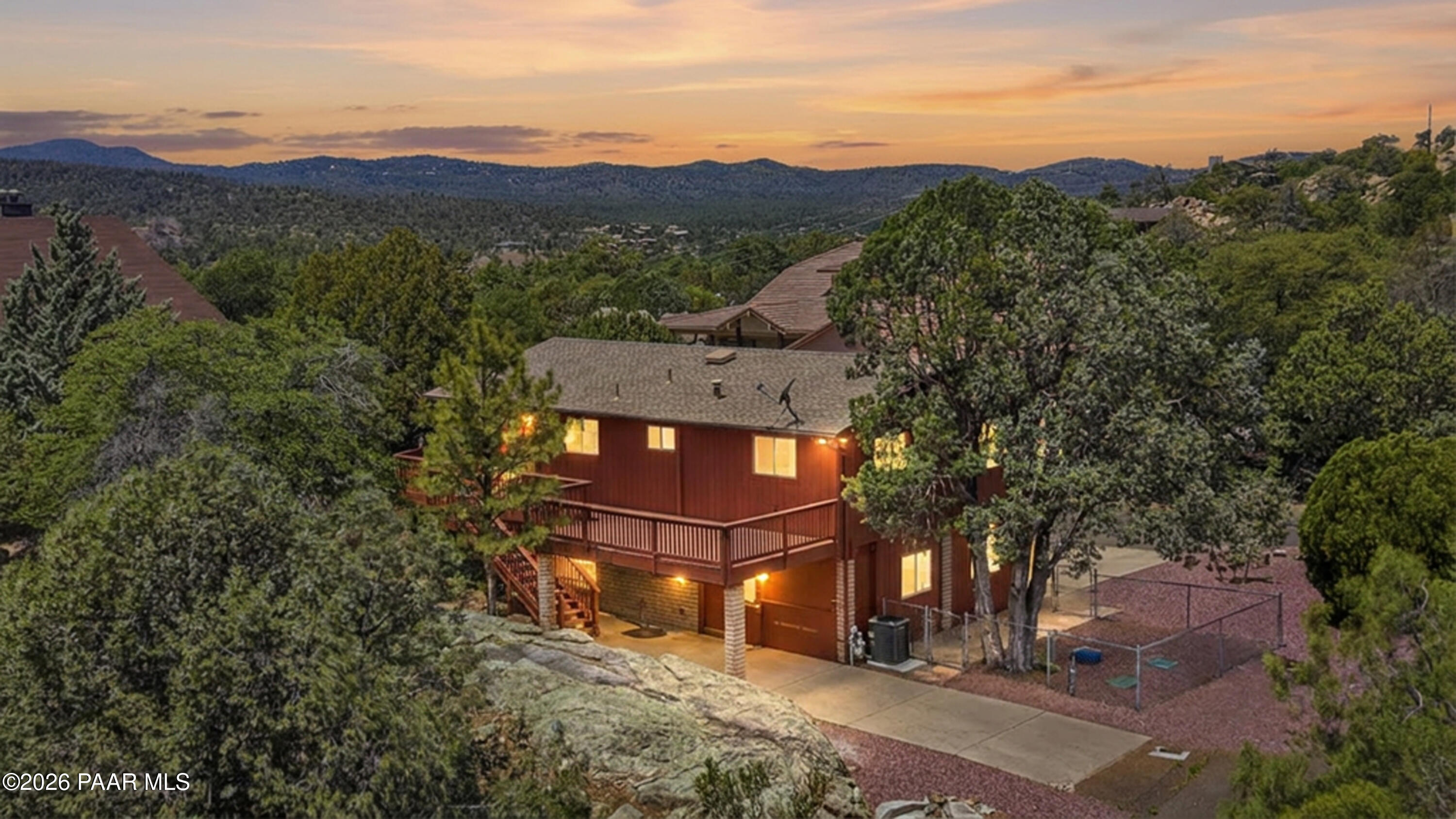 1775 Grandview Road Prescott, AZ 86305 - Photo 40 of 42 an aerial view of residential houses with outdoor space