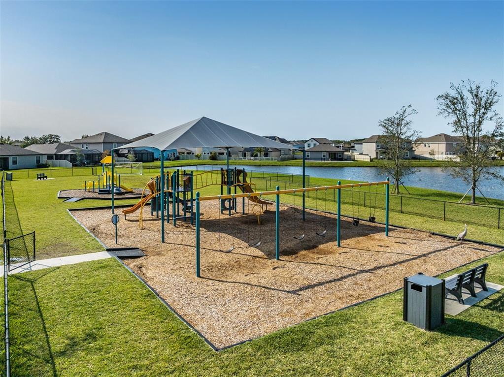 31807 Barrel Wave Way Wesley Chapel, FL 33545 - Photo 55 of 61 a view of a swimming pool with a lounge chairs