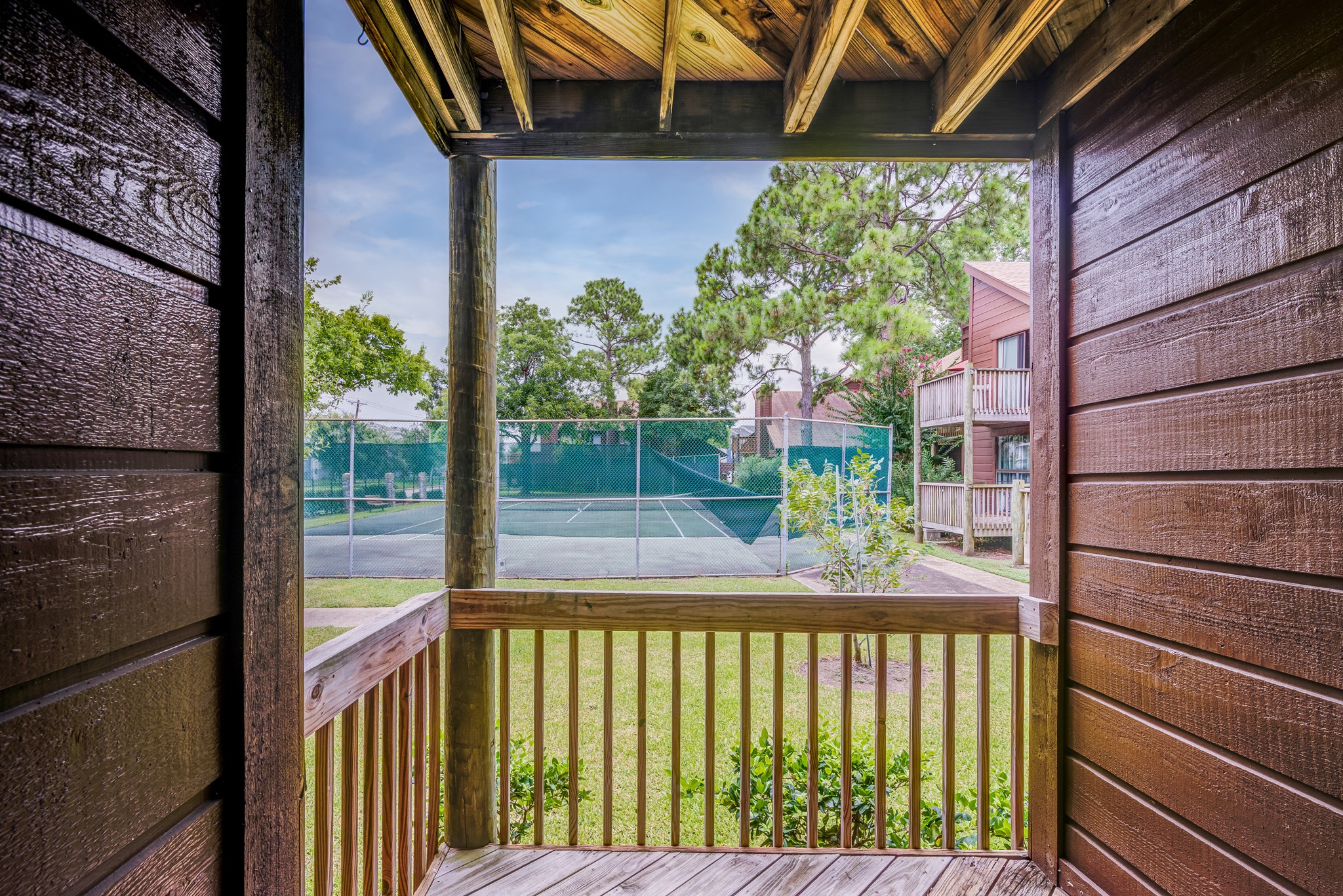 671 Davis Road League City, TX 77573 - Photo 19 of 34 a view of a balcony with flower plants