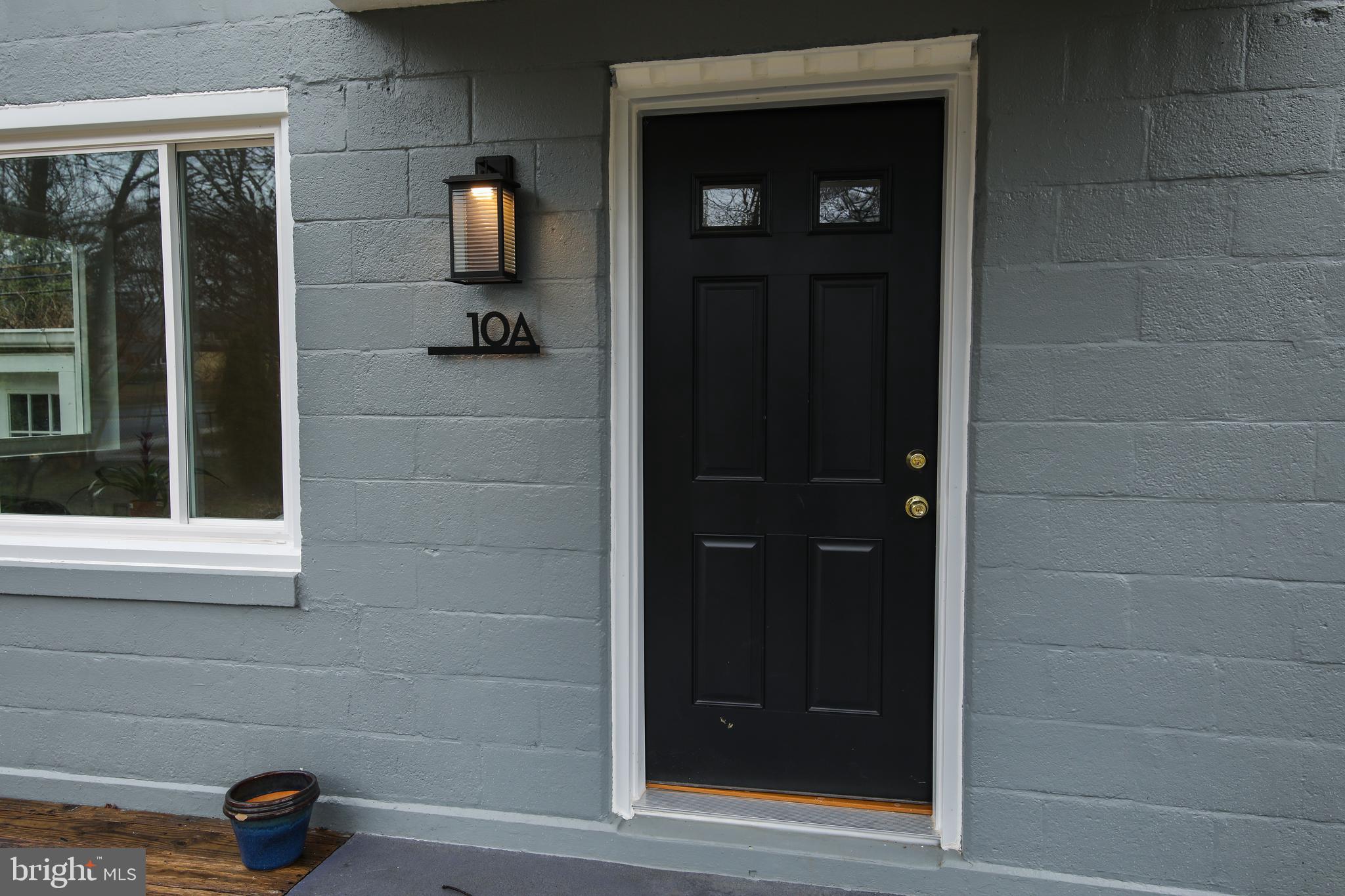 10 Hillside Road, Unit A Greenbelt, MD 20770 - Photo 34 of 44 At the back door, more stylish lighting & house #