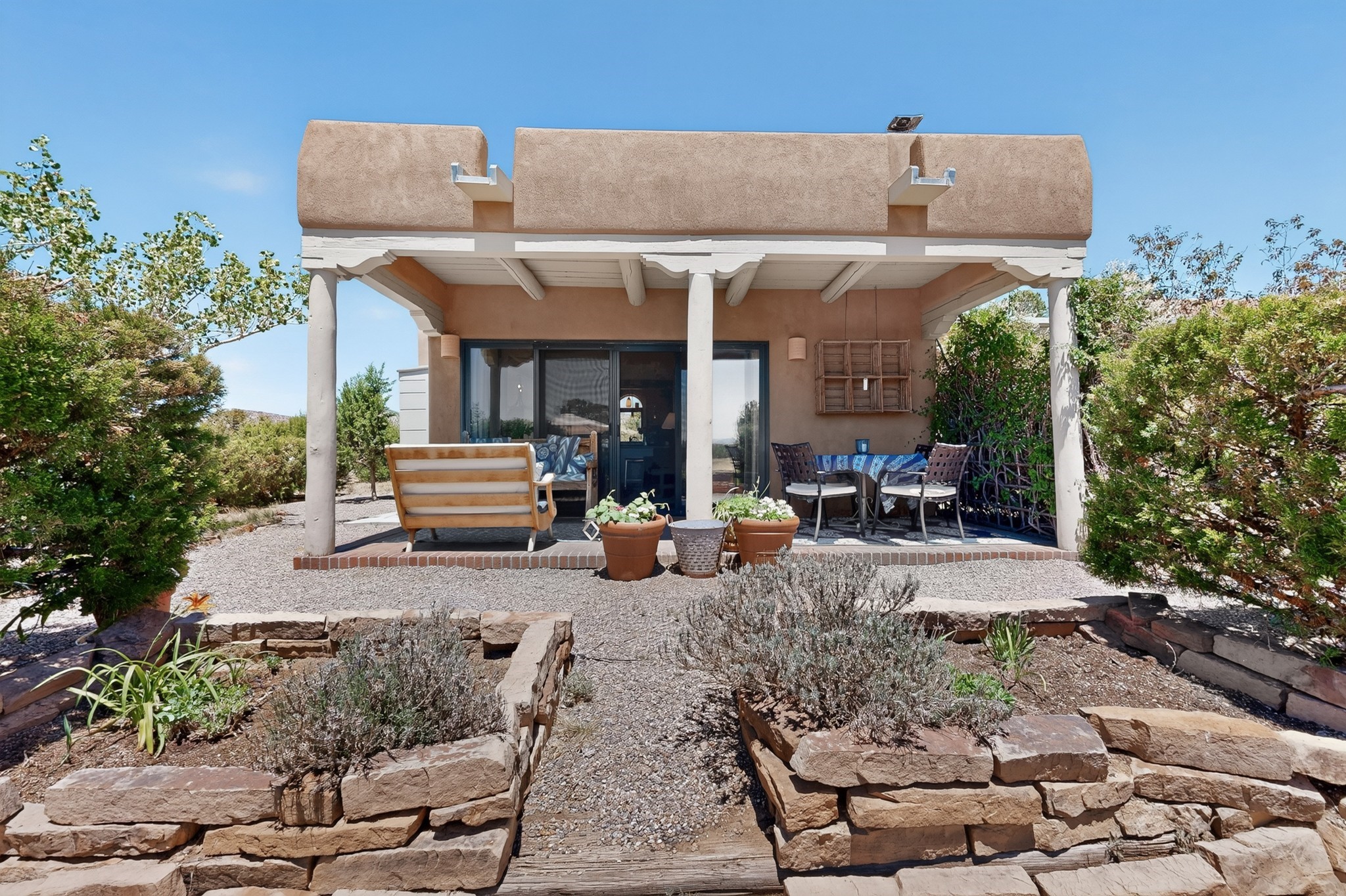 78 Verano Loop Santa Fe, NM 87508 - Photo 41 of 59 Back Patio