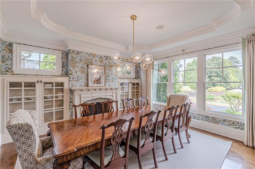 2010 Caladium Way Roswell, GA 30075 - Photo 22 of 71 a view of a dining room with furniture window and outside view