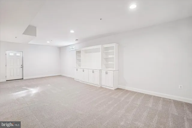 a view of an empty room