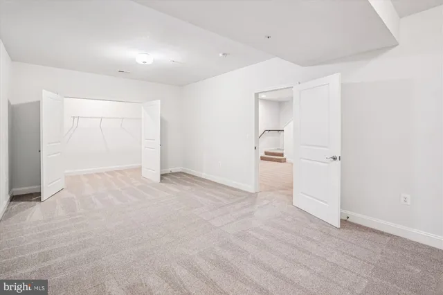 a view of an empty room