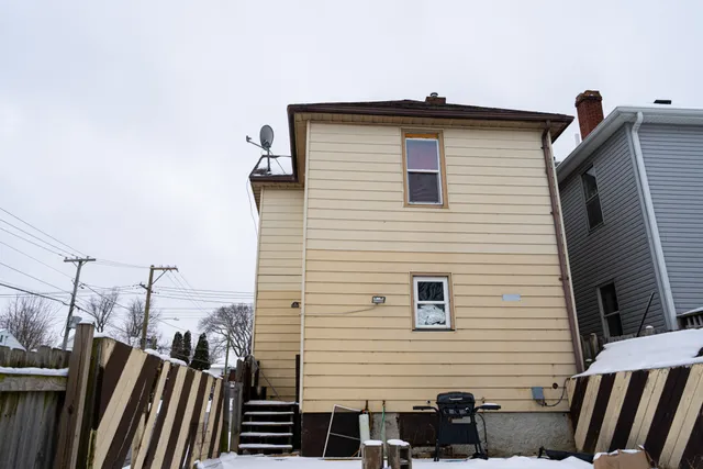 a view of a house with a deck